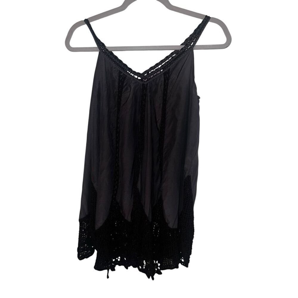 Calypso st Barth sz xs top brown Sleeveless Boho V-neck Cottagecore Bohemian